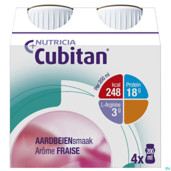 Cubitan fraise    4x200ml