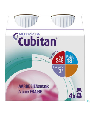 Cubitan fraise    4x200ml