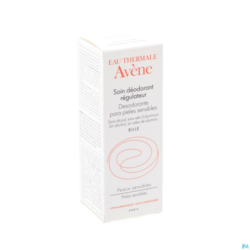Avene soin deodorant regulateur roll on 50ml