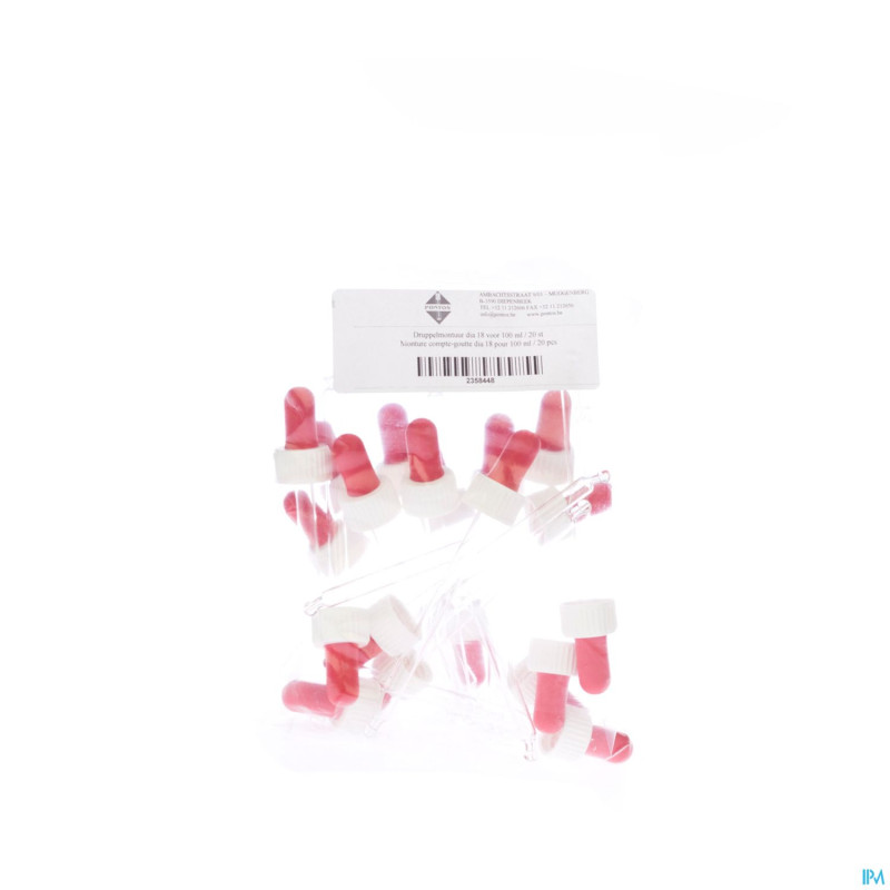 Compte-gouttes monture    100ml 20 pontos