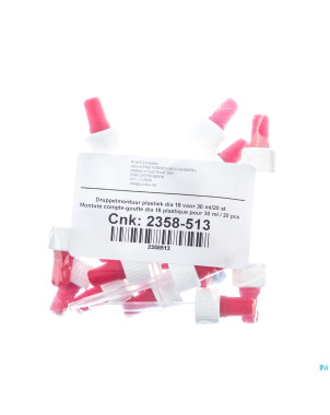 Compte-gouttes monture    30ml 20 pontos