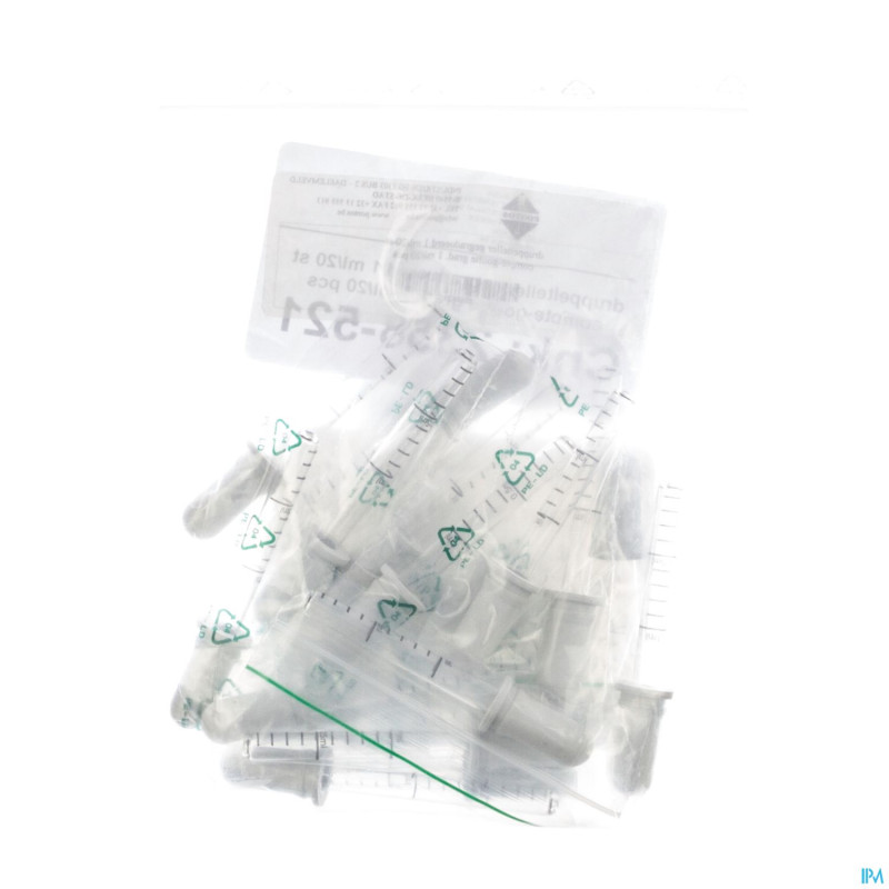 Compte-gouttes gradue    1ml 20 pontos
