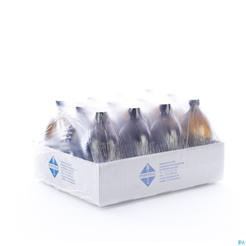 Flacon brun obus + caps    1l 12 pontos