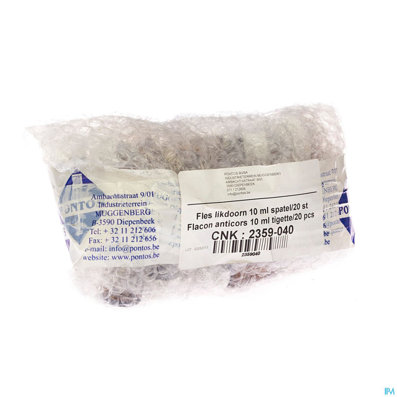 Flacon anticors spatule    10ml 20 pontos