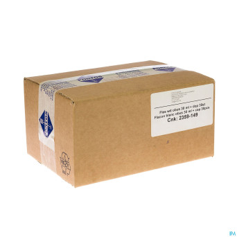 Flacon blanc obus + caps    30ml 30 pontos