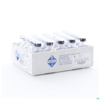 Flacon blanc plat + caps    200ml 25 pontos