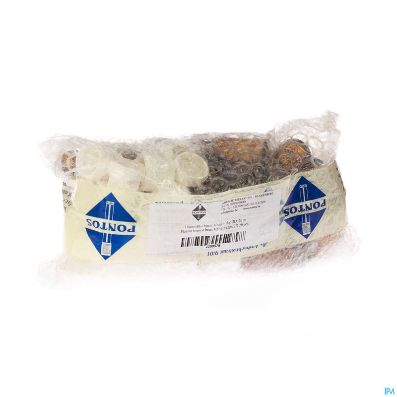 Flacon homeo + caps 2d    10ml 20 pontos