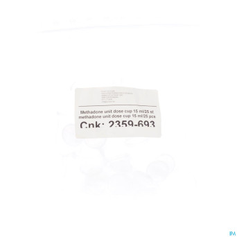 Methadone unit dos cup    15ml 25 pontos