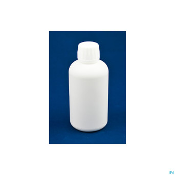 Flacon plast hd-pet blanc+caps    250ml 10 pontos