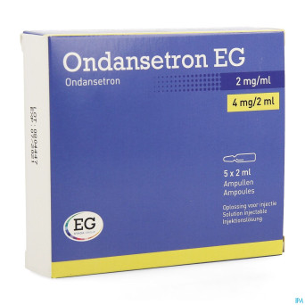 Ondansetron eg 4 mg amp sol inj 5x2ml 2mg/ml