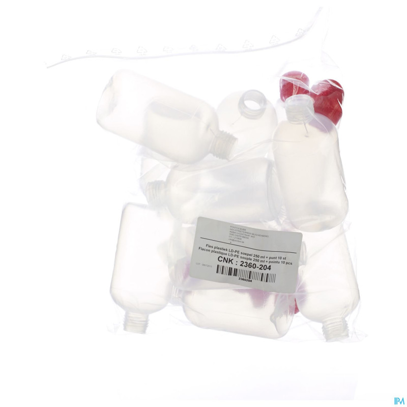 Flacon plast ld-pet pointe    250ml 10 pontos