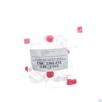 Flacon plast ld-pet +caps    30ml 20 pontos