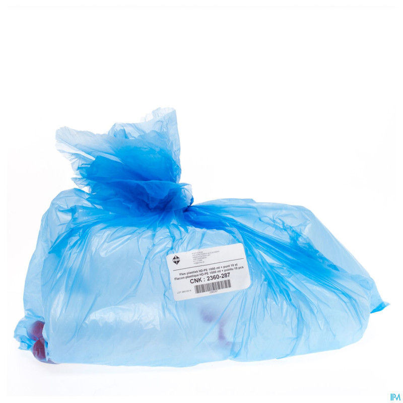 Flacon plast rd.hd-pet    1l 10 pontos