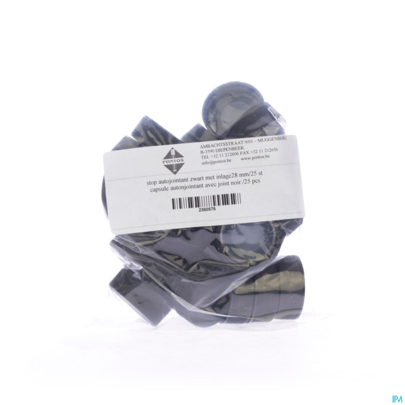 Capsule autojointant noir    28mm 25 pontos