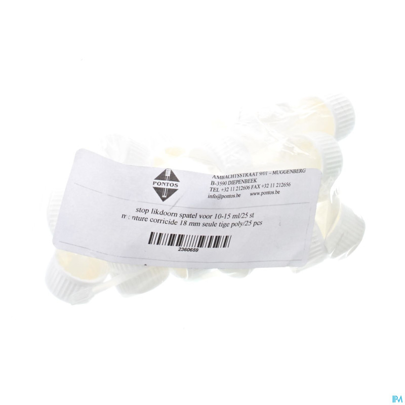 Capsule tige poly    18mm 10ml15ml 25 pontos