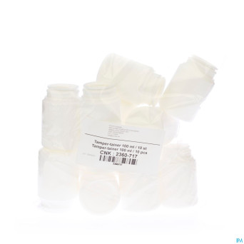 Tamper tainer jay plast    100ml 10 pontos