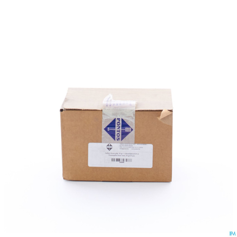 Pommadier brun + caps    30g 20 pontos