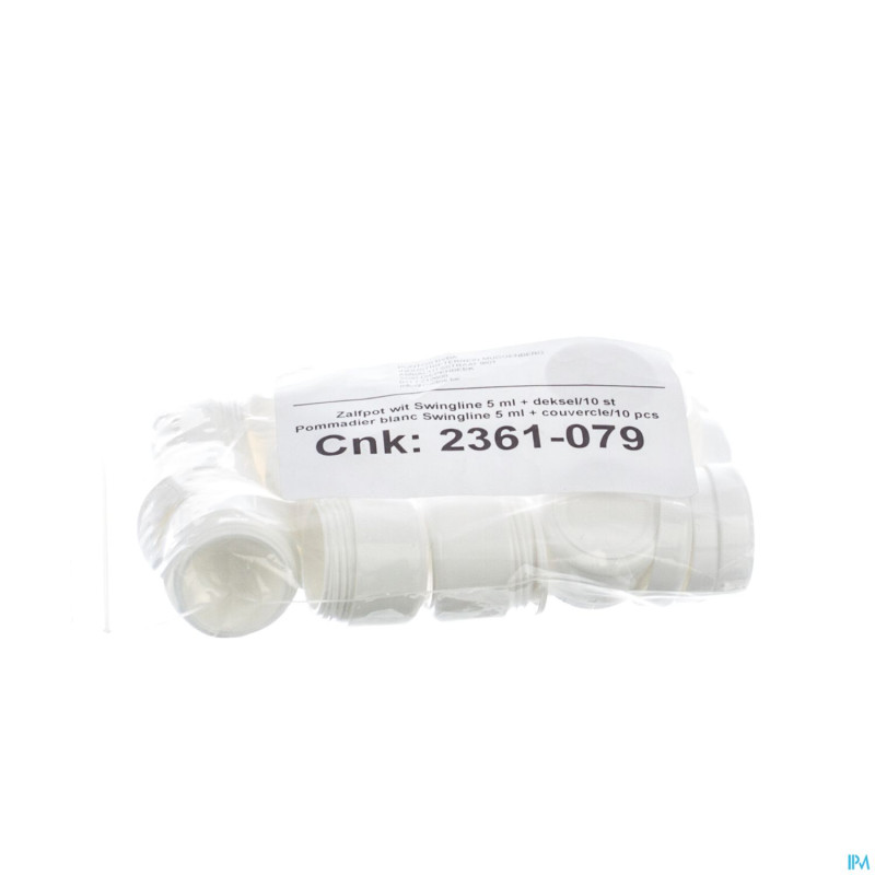 Pommadier swingli + couvercle    5ml 10 pontos