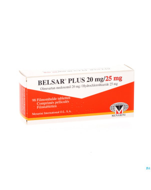 Belsar plus 20 mg/25 mg comp pell 98