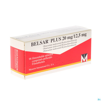 Belsar plus 20 mg/12,5 mg comp pell 98