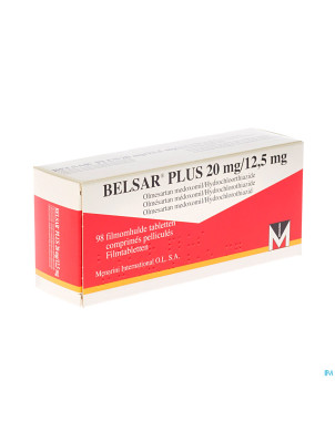 Belsar plus 20 mg/12,5 mg comp pell 98