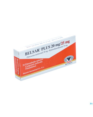 Belsar plus 20 mg/25 mg comp pell 28