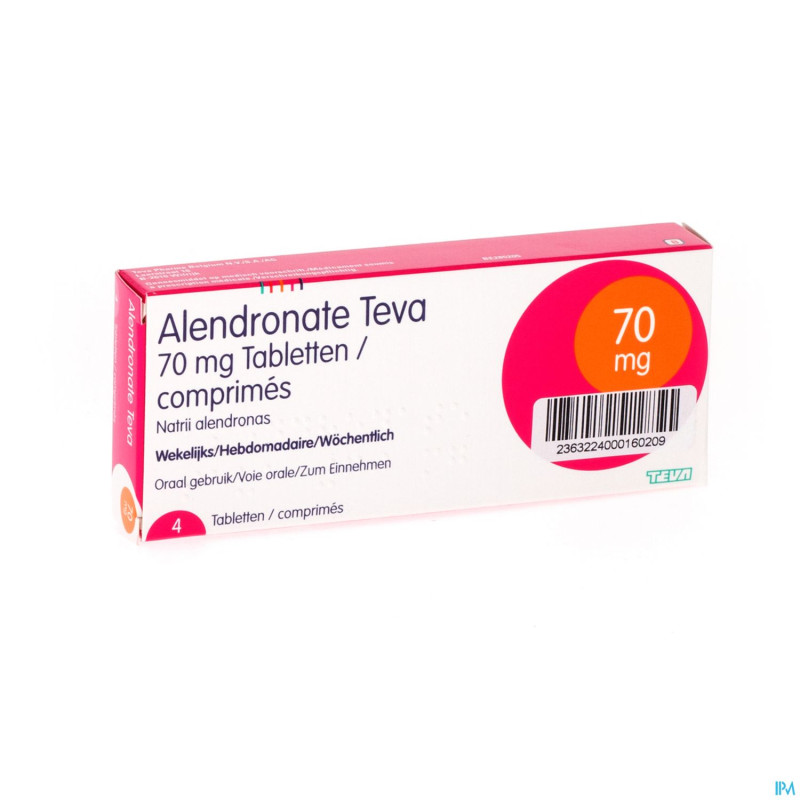 Alendronate teva 70 mg comp  4 x 70 mg