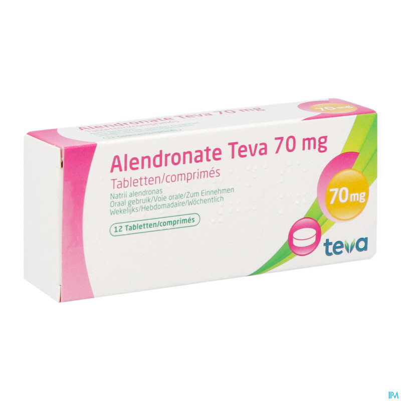 Alendronate teva 70 mg comp 12 x 70 mg