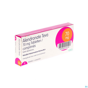 Alendronate teva 70 mg comp 12 x 70 mg