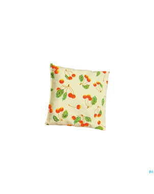 Coussin noyaux cerises axamed 17x17cm