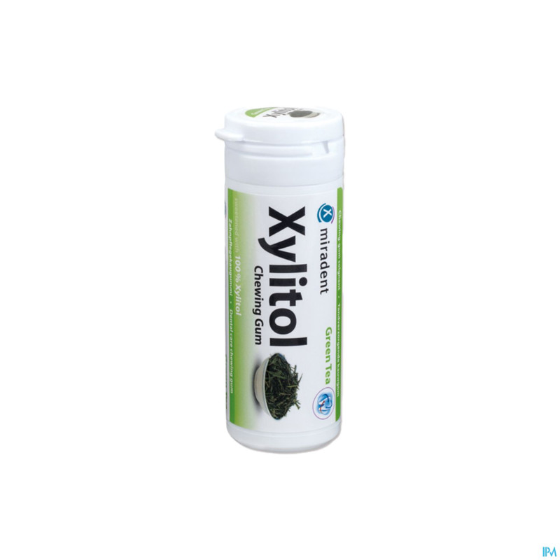 Miradent chewing gum xylitol the vert s/sucre 30