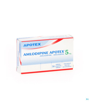 Amlodipine apotex 5 mg tabl  56