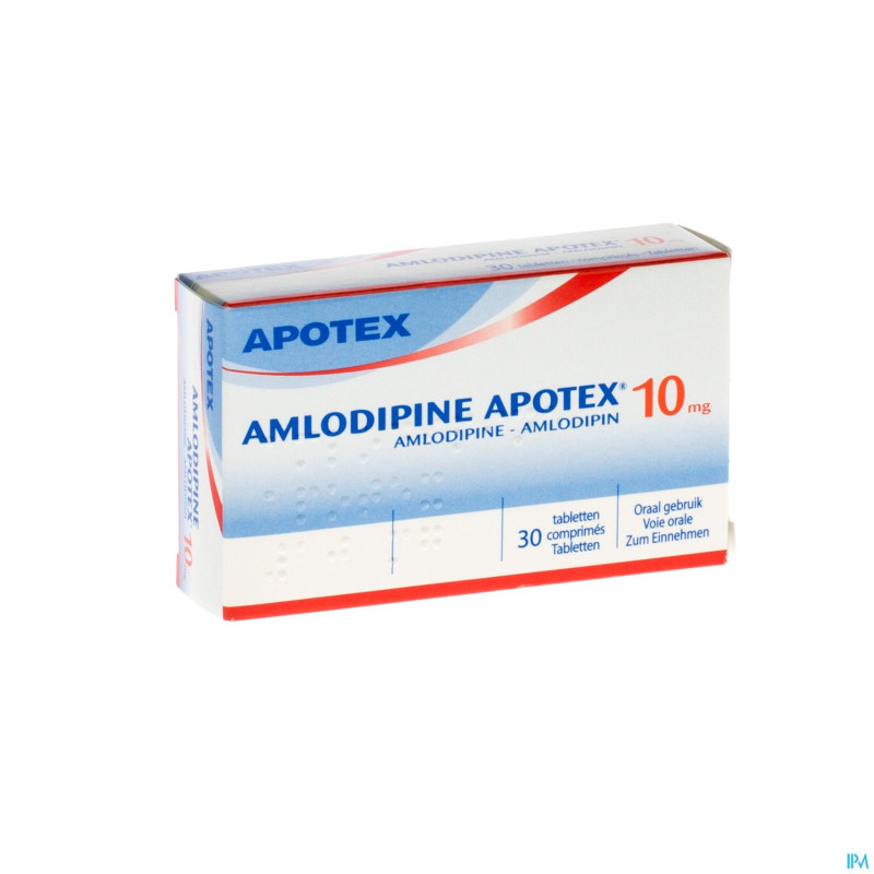 Amlodipine apotex 10 mg tabl  30