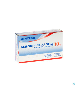 Amlodipine apotex 10 mg tabl  30
