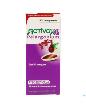 Activox sirop pelargonium myrtille 150ml