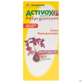 Activox sirop pelargonium myrtille 150ml