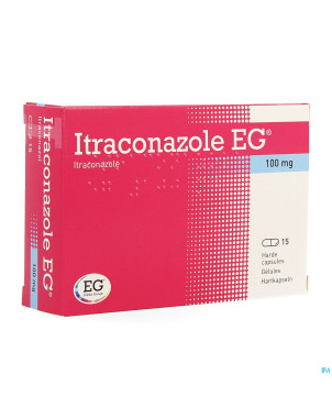 Itraconazole eg 100 mg caps  15
