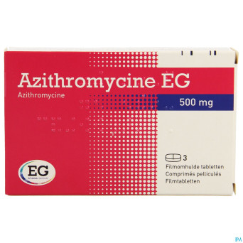 Azithromycine 500 mg eg comp pell  3x500 mg