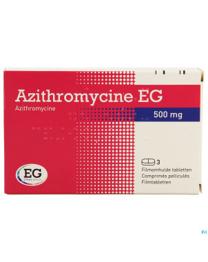 Azithromycine 500 mg eg comp pell  3x500 mg