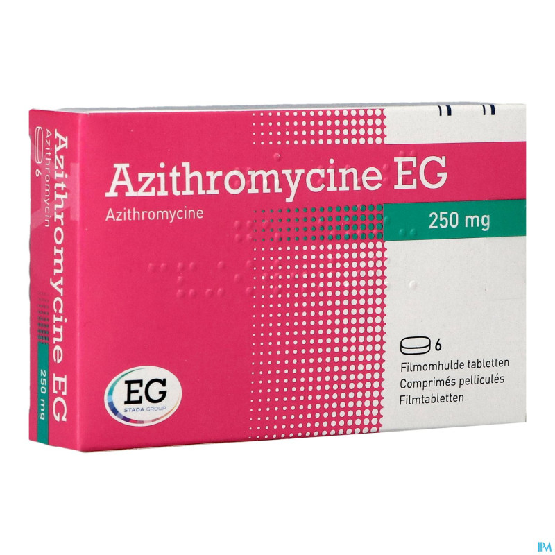 Azithromycine 250 mg eg comp pell  6x250 mg