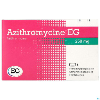 Azithromycine 250 mg eg comp pell  6x250 mg