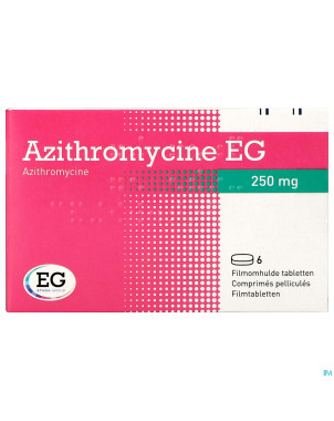 Azithromycine 250 mg eg comp pell  6x250 mg