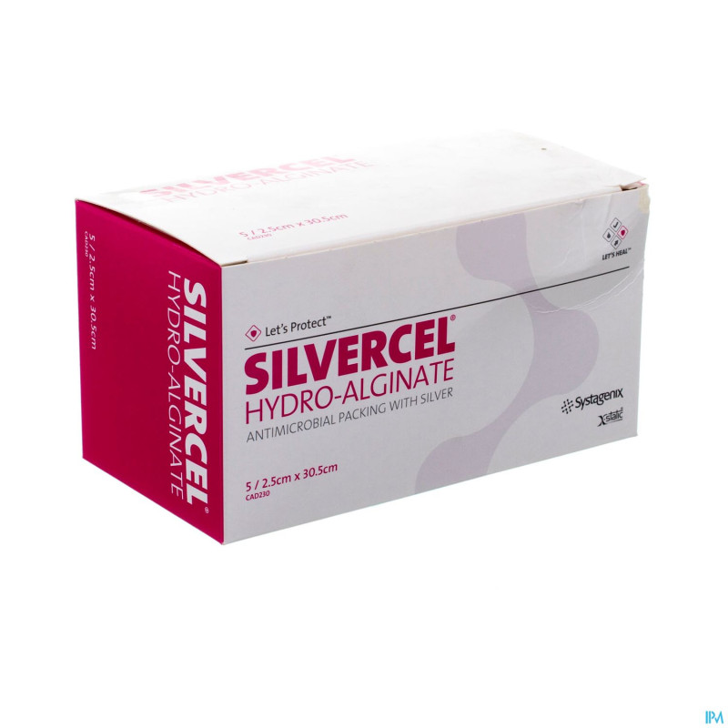 Silvercel pans hydro algin.   2,5x30,5cm  5 cad230