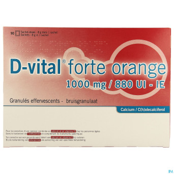 D-vital forte orange 1000mg/880ui sach 90