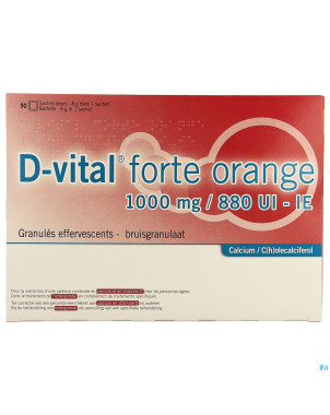 D-vital forte orange 1000mg/880ui sach 90