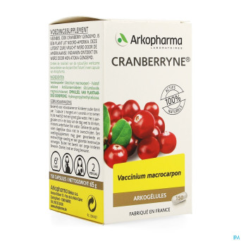 Arkogelules cranberryne    caps 150