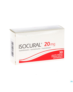 Isocural 20mg pierre fabre dermato caps 30 x 20 mg