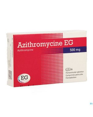 Azithromycine 500 mg eg comp pell  6x500 mg