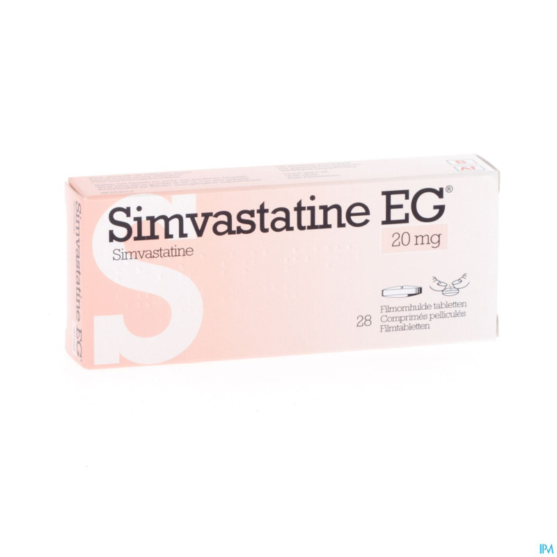 Simvastatine eg 20mg comp pell  28 cfr 3562337