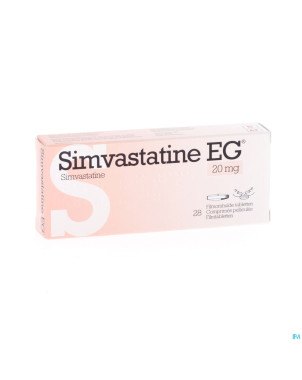 Simvastatine eg 20mg comp pell  28 cfr 3562337